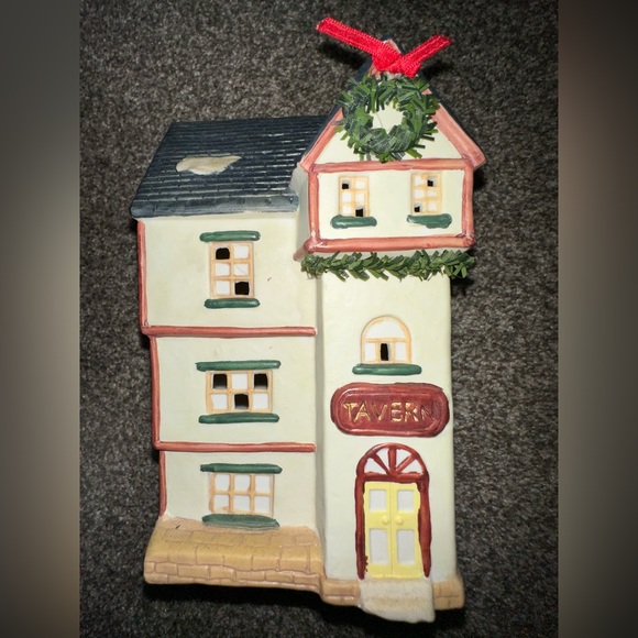 DICKENS COLLECTABLES HOLIDAY EXPRESSIONS 1991 PORCELAIN HAND PAINTED TAVERN - Picture 5 of 7